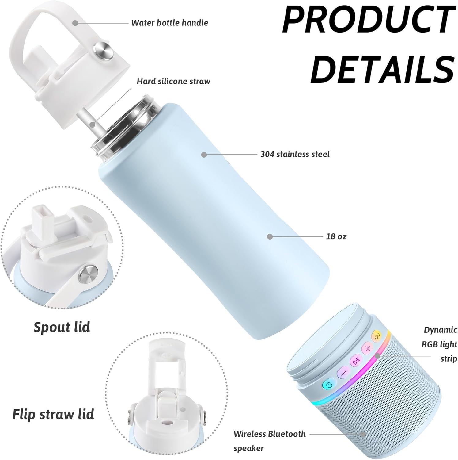 bluetooth speaker water bottle
