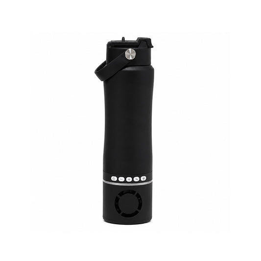 2-in-1 Cooling Fan Water Bottle 18oz – Portable Insulated Tumbler with Detachable Rechargeable Fan