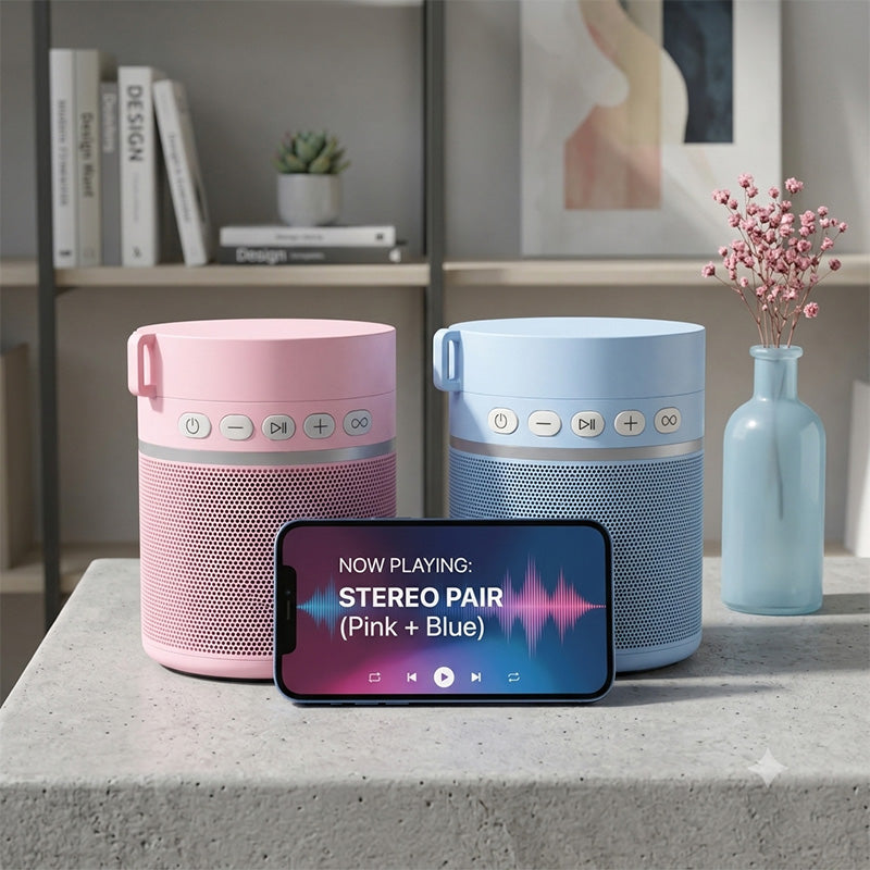 Portable Bluetooth Speaker – Wireless 8hr Playtime with TWS Stereo Pairing